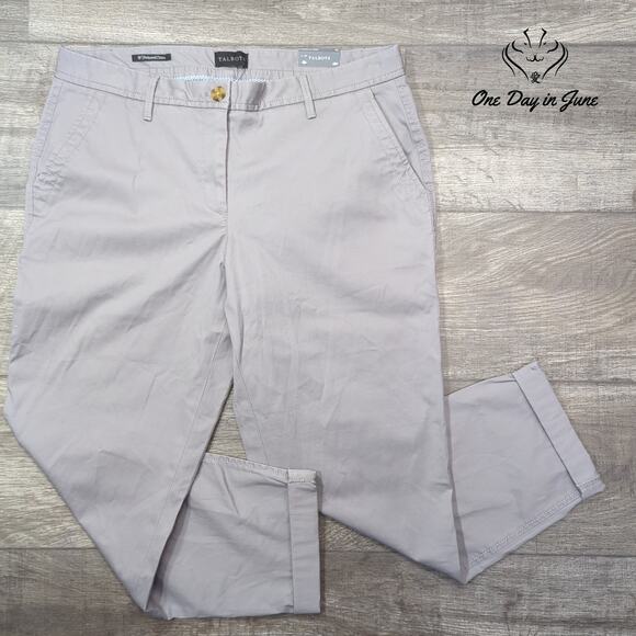Talbots Petite Relaxed Chino Pants Size 8P - Picture 1 of 6